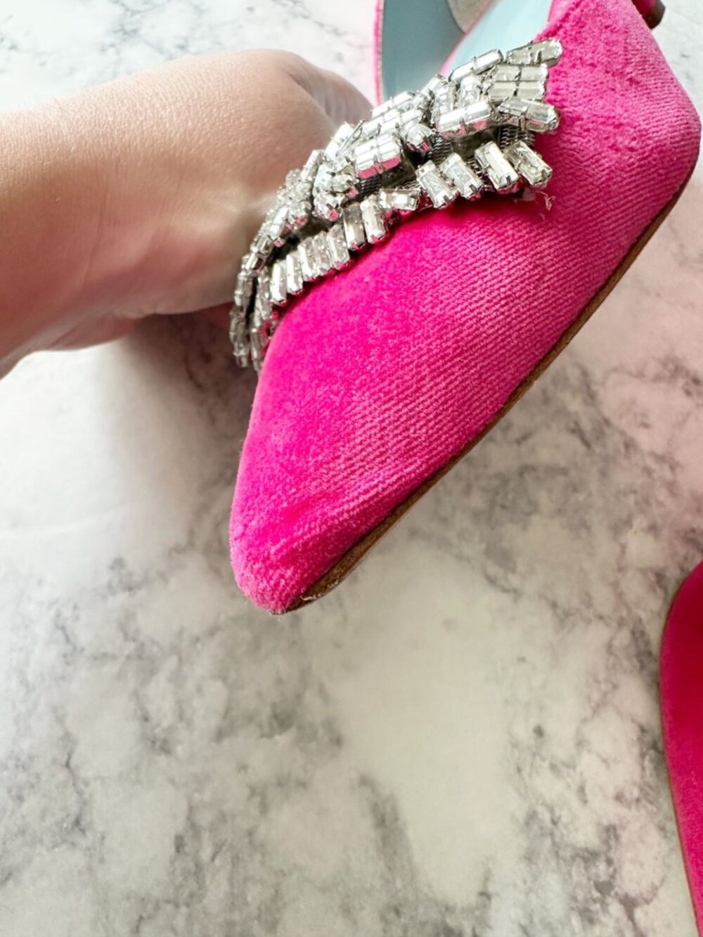 Frances Valentine Paula Mini Block Heel in Pink - Picture 10 of 15